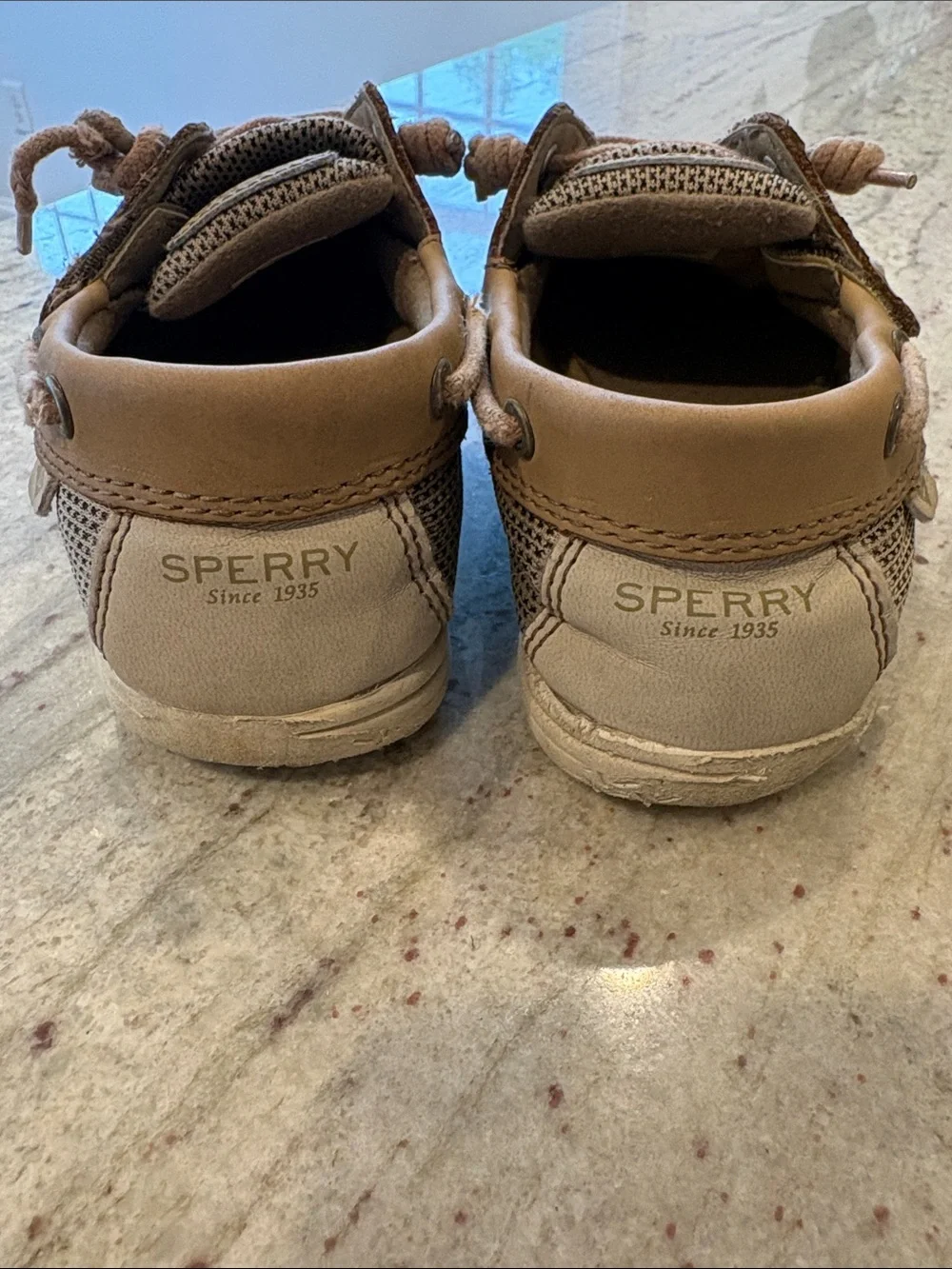 Sperry Kids Tan Leather Moccasin Boat Shoes